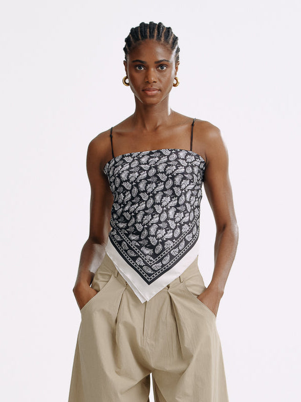LT26028 Paisley Scarf Top – Mute by JL