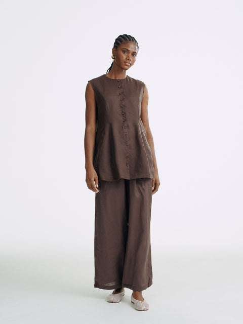 LT26053 A-Line Button Vest