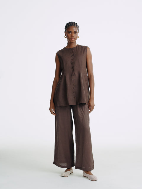 LT26053 A-Line Button Vest