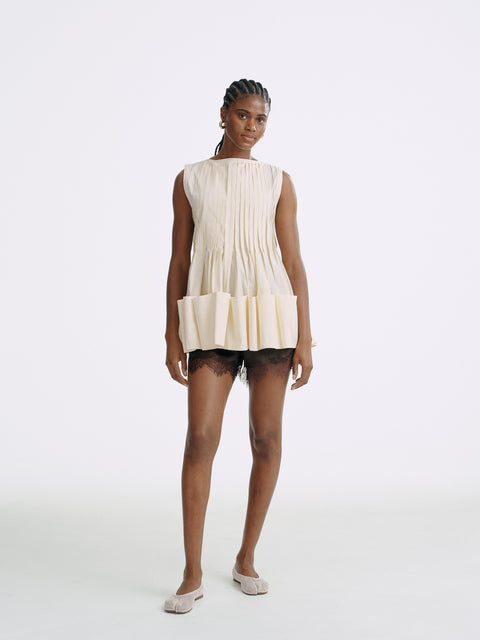 LT26061 Pintuck Volume Top