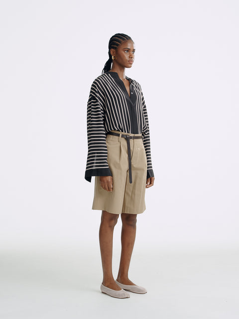 LT26060 Silk Striped Shirt