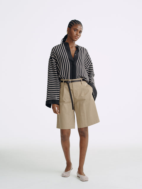 LT26060 Silk Striped Shirt