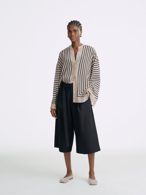 LT26060 Silk Striped Shirt