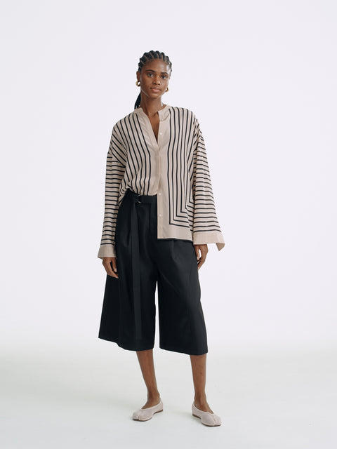 LT26060 Silk Striped Shirt