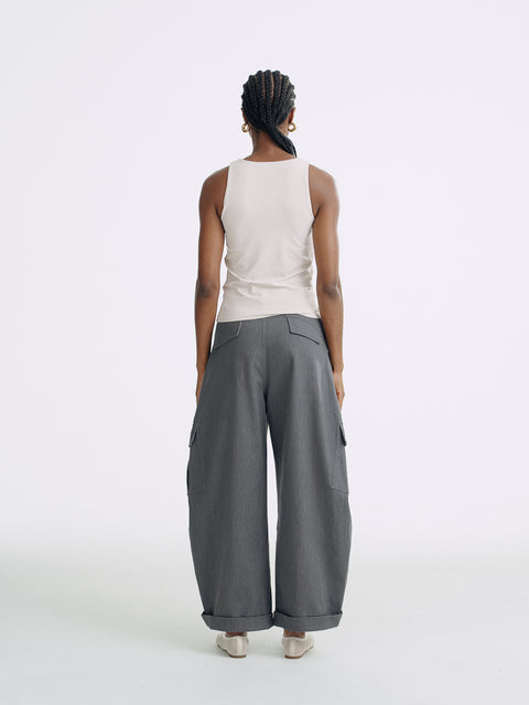 LT26021 Denim Cargo Pants