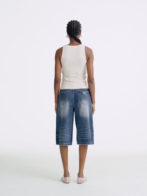 LT26038 Wash Denim Shorts