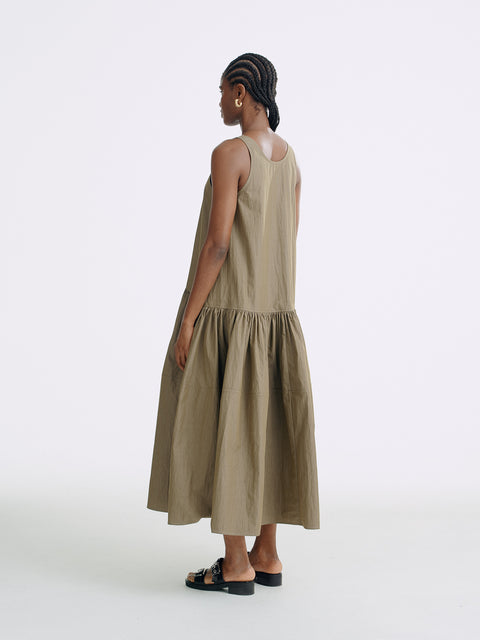 CZ25064 Waves Cotton Maxi Dress