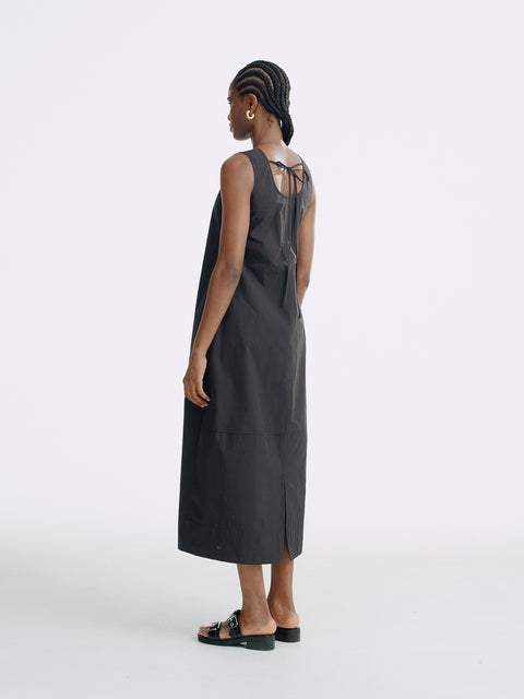 LT26058 Sleeveless Dress with Back Tie