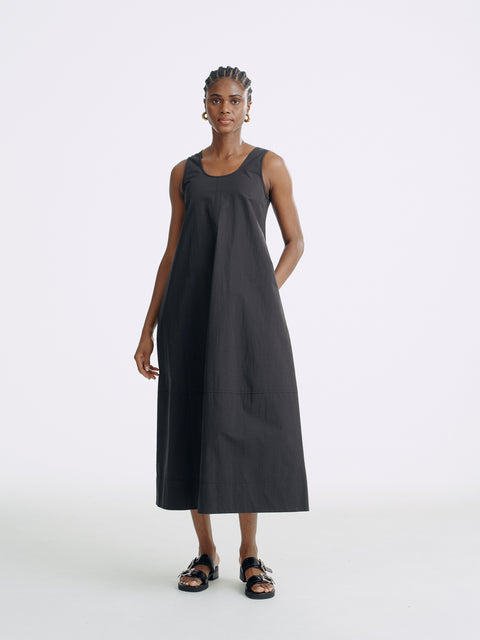 LT26058 Sleeveless Dress with Back Tie