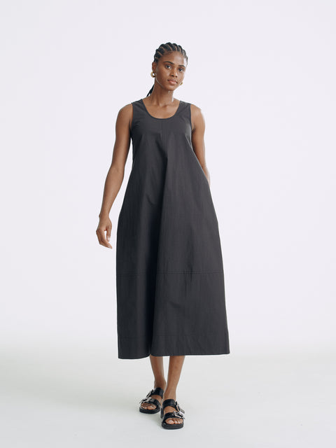 LT26058 Sleeveless Dress with Back Tie