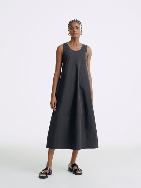 LT26058 Sleeveless Dress with Back Tie