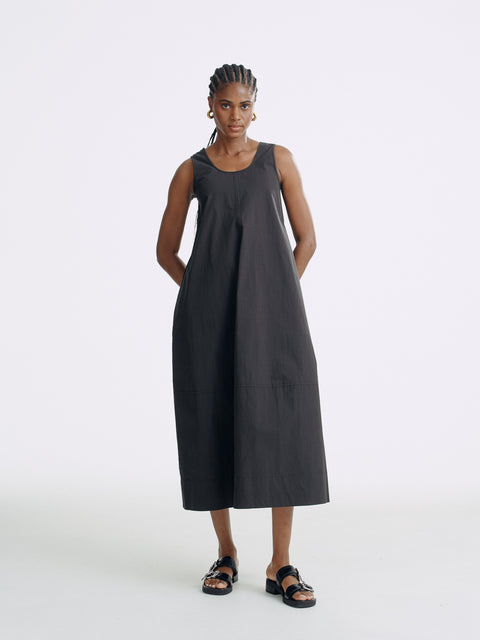 LT26058 Sleeveless Dress with Back Tie