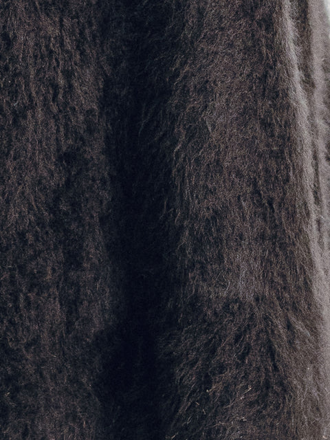 Brushed Wool-Cashmere Jacket Charcoal