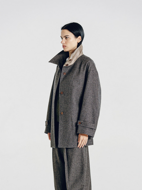 August Wool Belted Coat