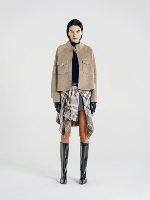 San Francisco Zipper Jacket Taupe (Pre-Order)