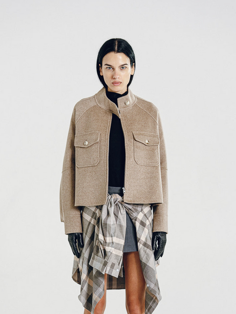 San Francisco Zipper Jacket Taupe (Pre-Order)
