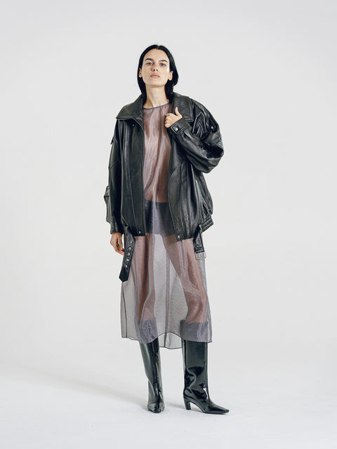 Wren Semi-Sheer Overdress Gray (Pre-Order)