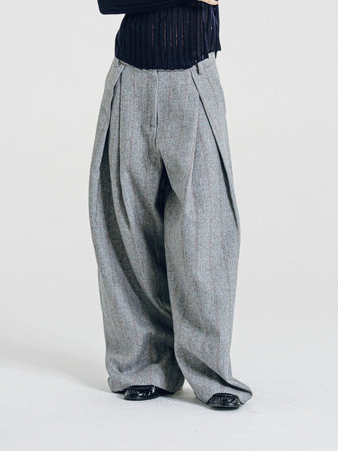 Semi-Sheer Ladder Stitch Sweater Navy