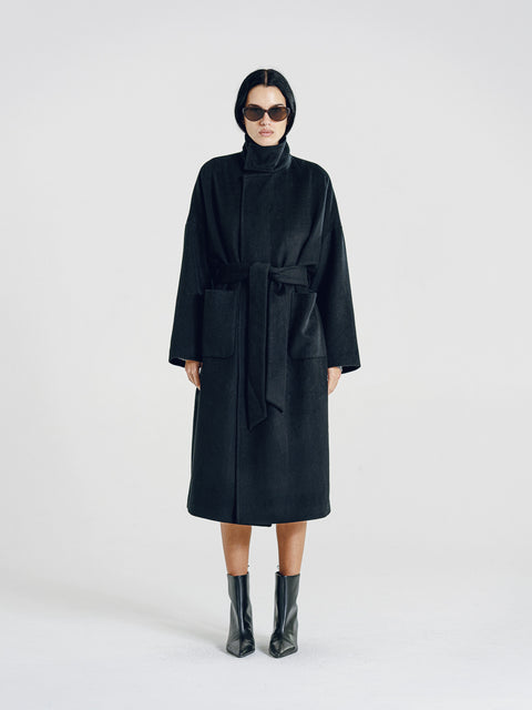 Harlow Wool Coat Black (Pre-Order)