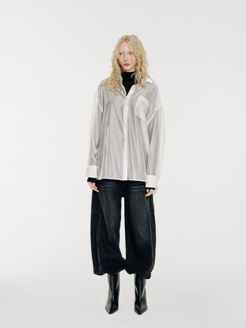 Sol Semi-Sheer Tencel Overshirt