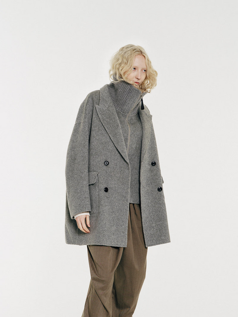 Sloane Wool Coat and Vest Set Midi