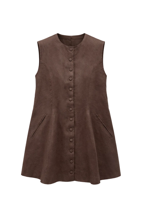 LT26053 A-Line Button Vest