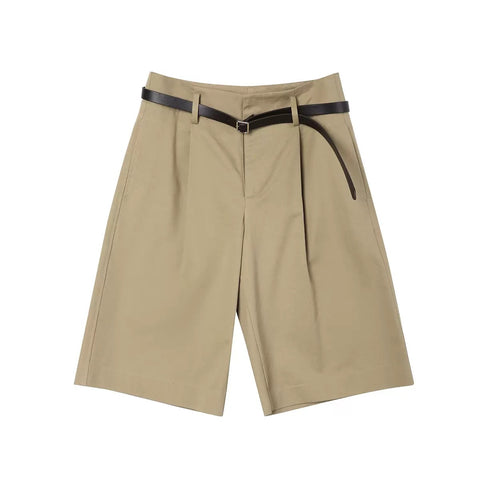 LT26036B Shorts with Belt Khaki