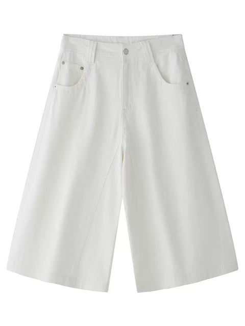 LT26040 White Denim Culottes