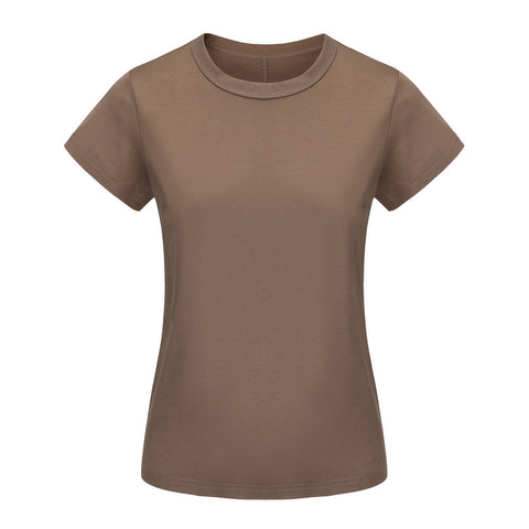 CZ25012 Etoupe Grey Embroidered Tee