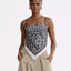 LT26028 Paisley Scarf Top