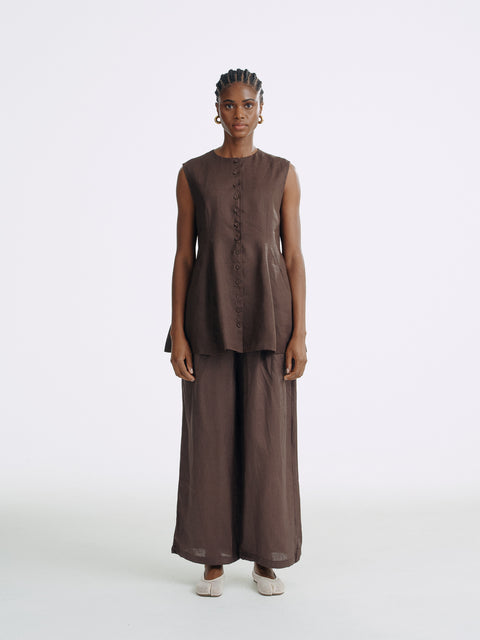LT26053 A-Line Button Vest