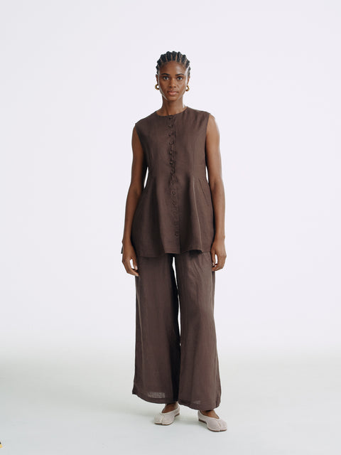 LT26053 A-Line Button Vest