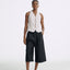 LT26039 Cropped Pants with Belt