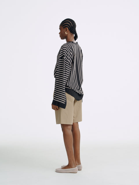 LT26060 Silk Striped Shirt