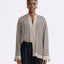 LT26060B Silk Striped Shirt White