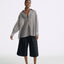 Sol Semi-Sheer Tencel Overshirt Sliver Gray (Pre Order 4 weeks)