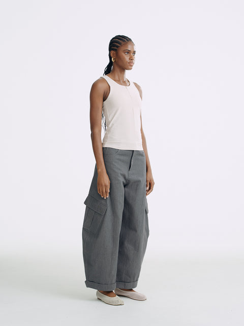 LT26021 Denim Cargo Pants