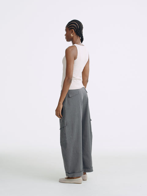 LT26021 Denim Cargo Pants