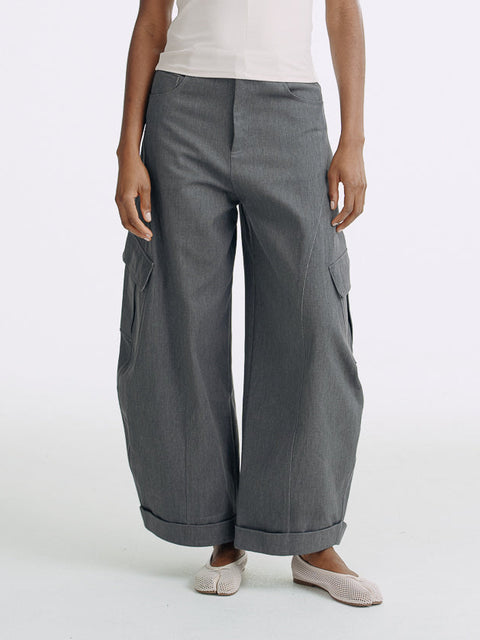 LT26021 Denim Cargo Pants