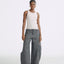 LT26021 Denim Cargo Pants