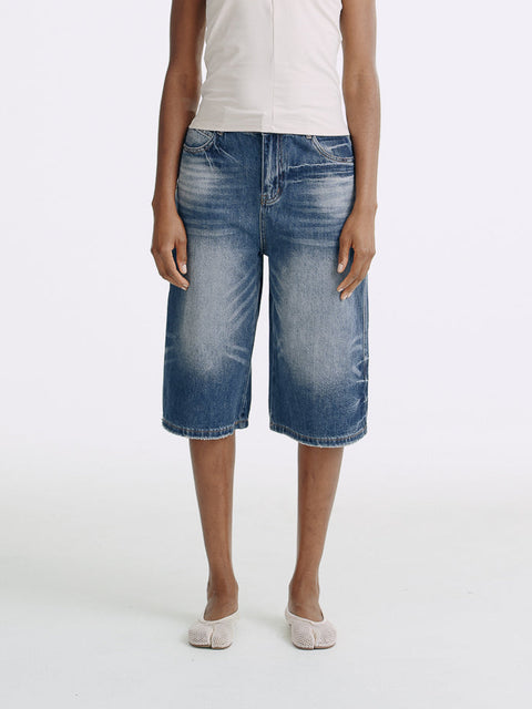 LT26038 Wash Denim Shorts