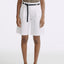 LT26036 Shorts with Belt White