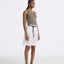 LT26036 Shorts with Belt White