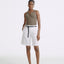 LT26036 Shorts with Belt White
