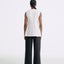 LT26041B Longline Linen Zip Vest Sand