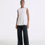 LT26041B Longline Linen Zip Vest Sand