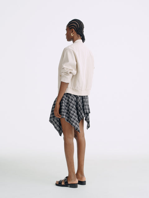 LT26063 Linen Bomber Jacket