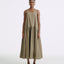 CZ25064 Waves Cotton Maxi Dress