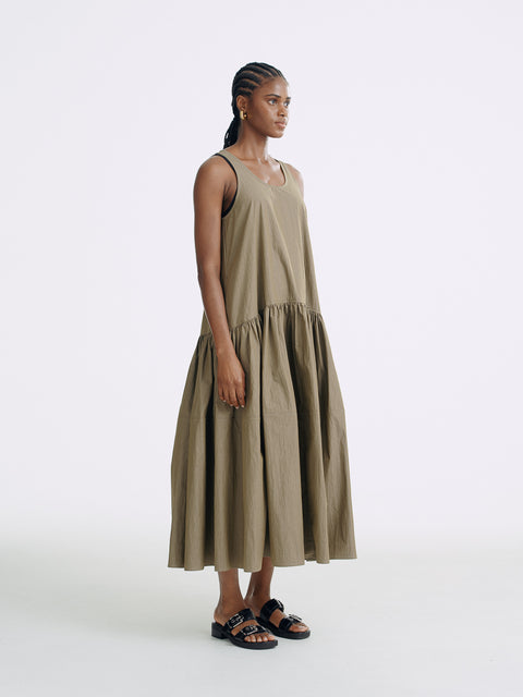 CZ25064 Waves Cotton Maxi Dress
