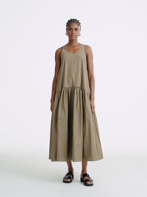 CZ25064 Waves Cotton Maxi Dress